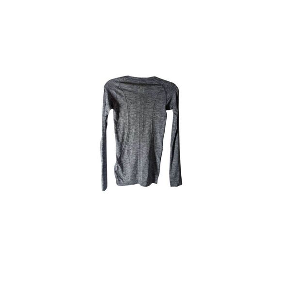 LULULEMON ATHLETICA Swiftly Tech Long Sleeve in Heathered Slate Size 4 - Picture 5 of 6